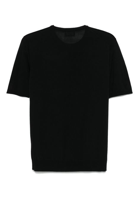 crewneck t-shirt man black ROBERTO COLLINA | RB10021RB1009